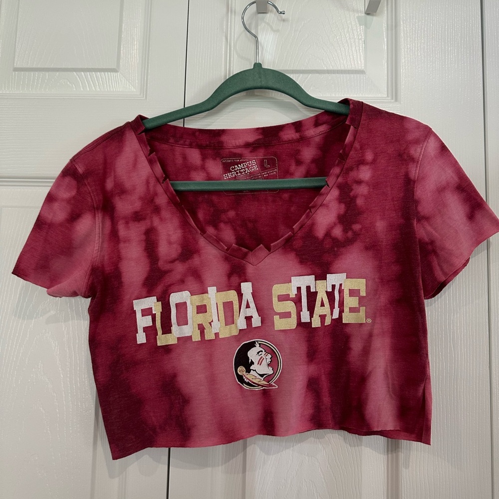 FSU “Florida State” Tailgate Cropped T-Shirt